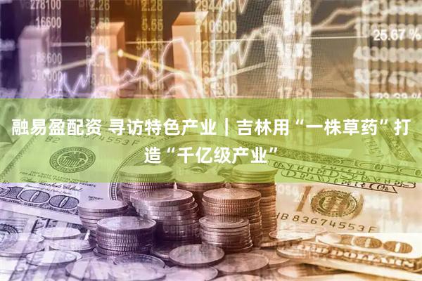 融易盈配资 寻访特色产业｜吉林用“一株草药”打造“千亿级产业”