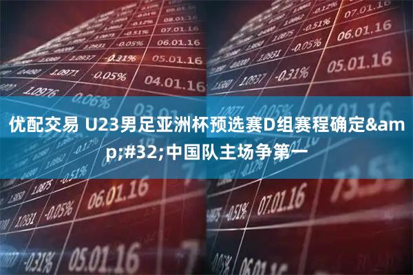 优配交易 U23男足亚洲杯预选赛D组赛程确定&#32;中国队主场争第一