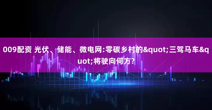 009配资 光伏、储能、微电网:零碳乡村的"三驾马车"将驶向何方?